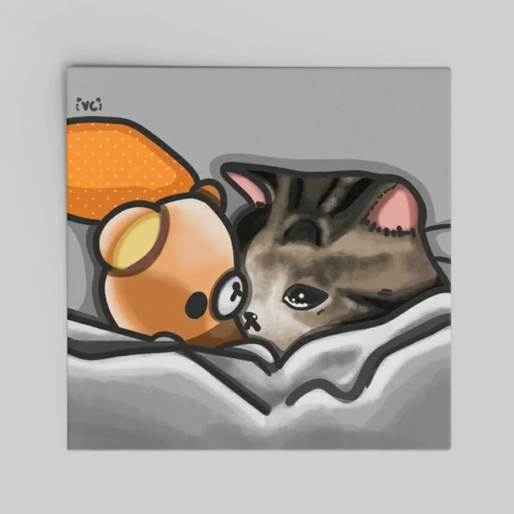 Crying Cat Sticker