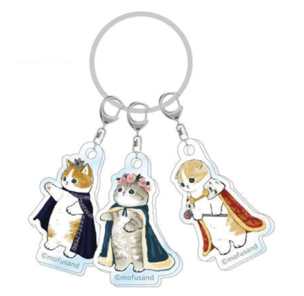Mofusand Triple Acrylic Key Ring