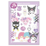 Sanrio Costumize Sticker Sheets Purple